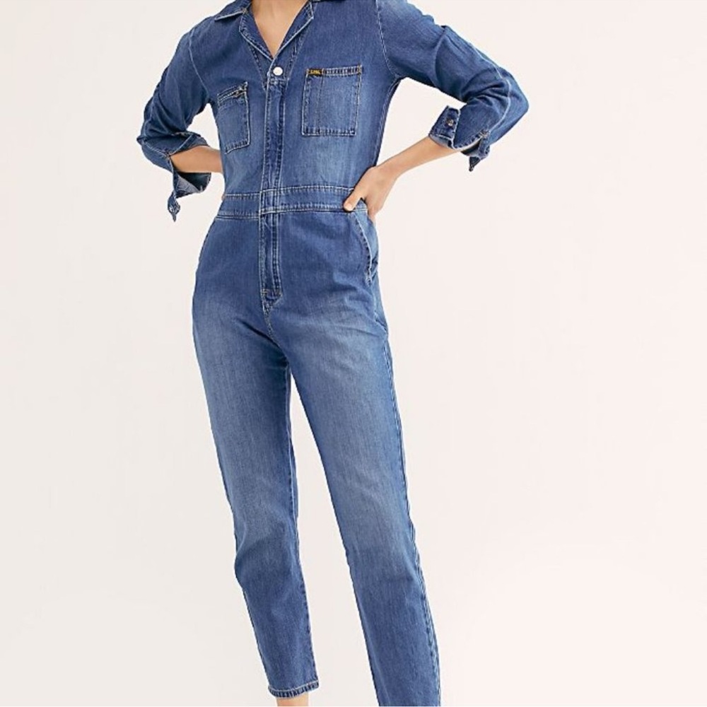 Lee Vintage Small Modern Iconic Blue Denim Union Coveralls Jumpsuit NWT New